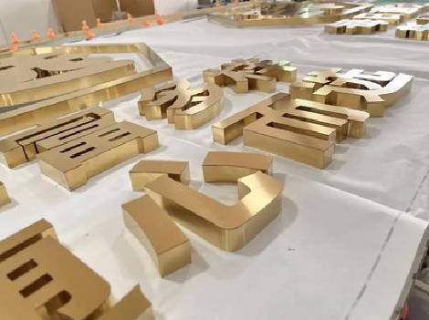 迪庆拉丝不锈钢字的特点。